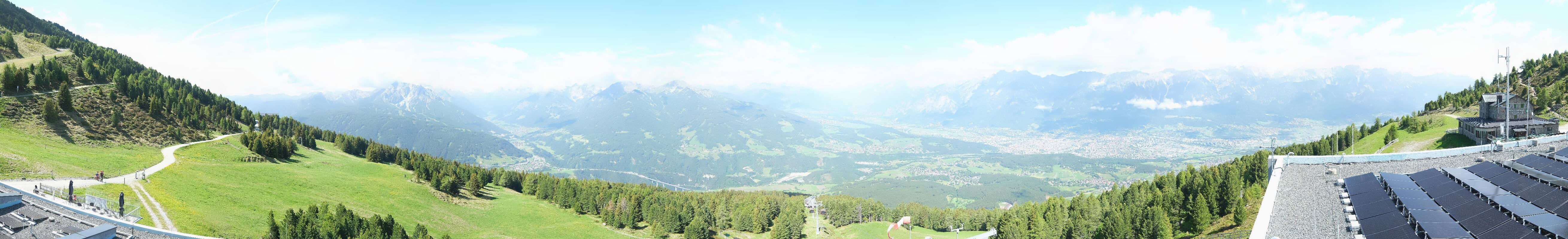 Archiv Foto Webcam Patscherkofel - Blick auf Innsbruck