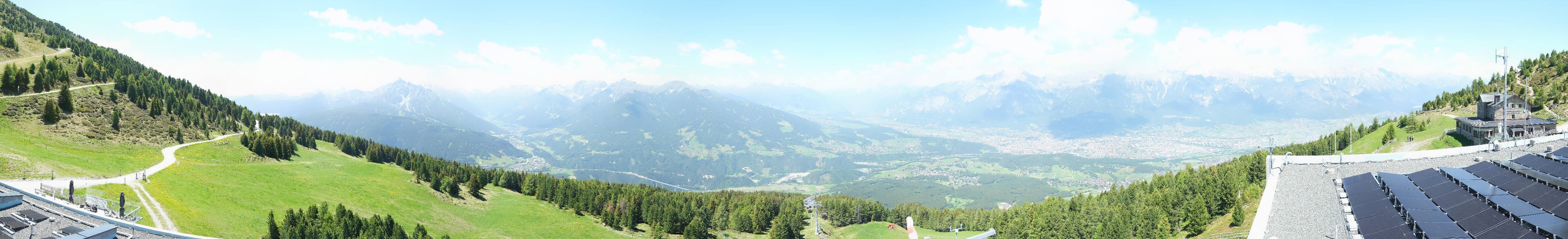 Archiv Foto Webcam Patscherkofel - Blick auf Innsbruck