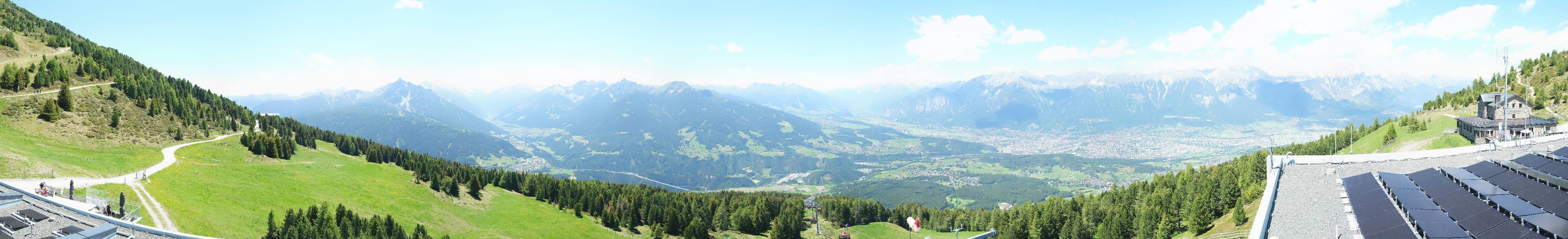 Archiv Foto Webcam Patscherkofel - Blick auf Innsbruck