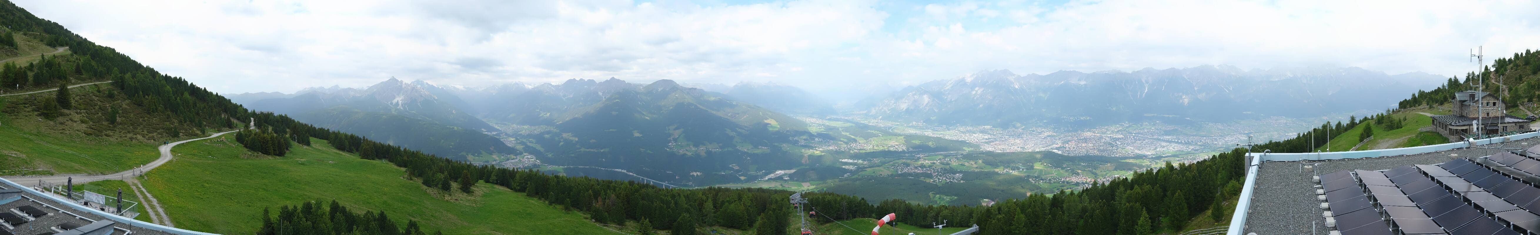 Archiv Foto Webcam Patscherkofel - Blick auf Innsbruck
