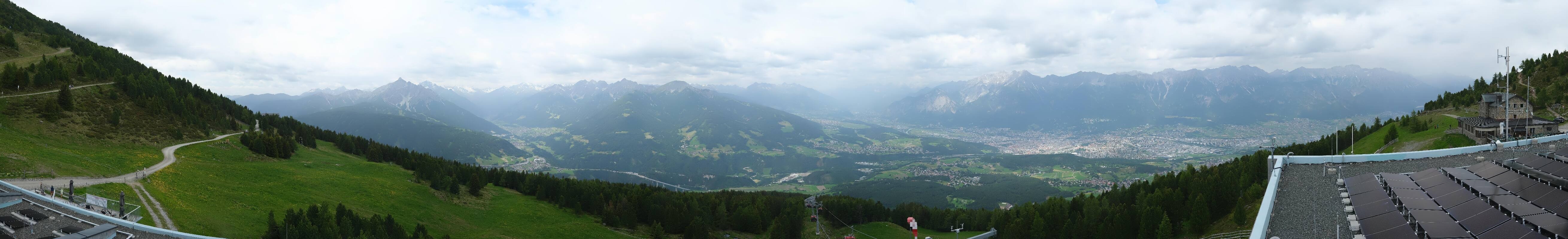 Archiv Foto Webcam Patscherkofel - Blick auf Innsbruck