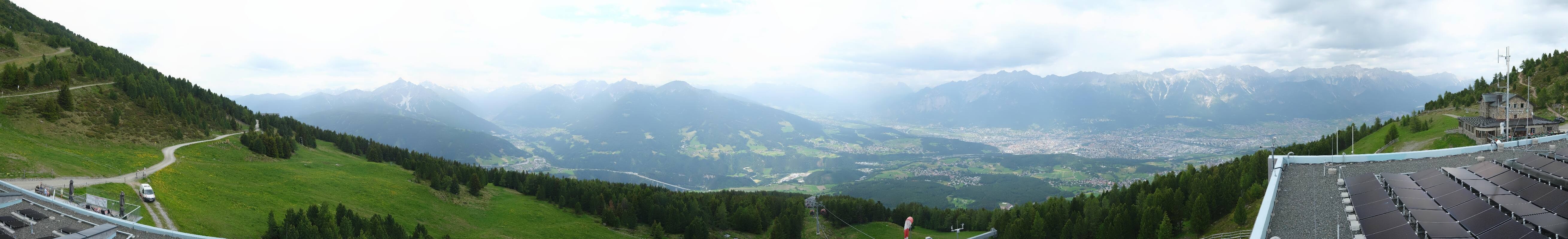 Archiv Foto Webcam Patscherkofel - Blick auf Innsbruck