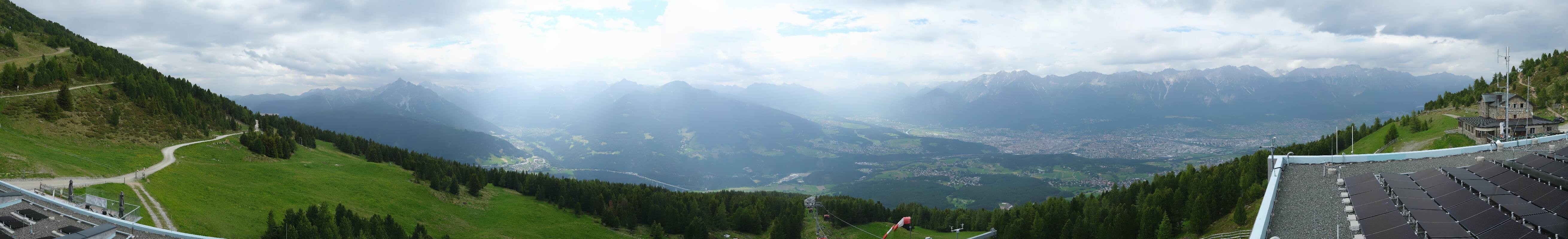 Archiv Foto Webcam Patscherkofel - Blick auf Innsbruck
