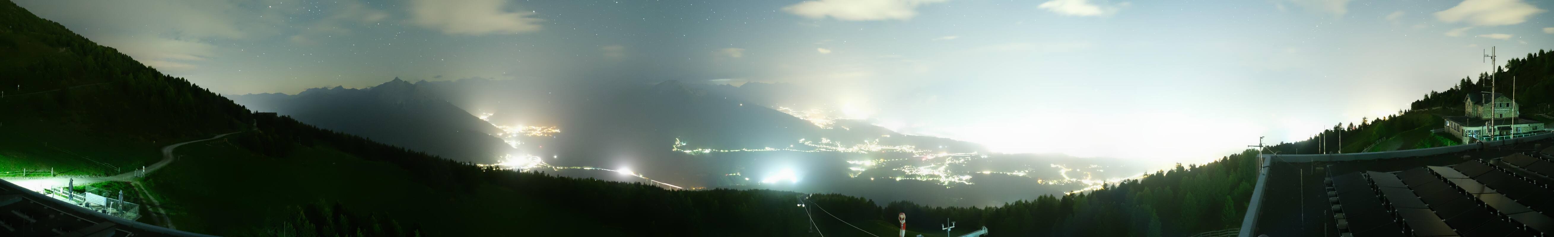 Archiv Foto Webcam Patscherkofel - Blick auf Innsbruck