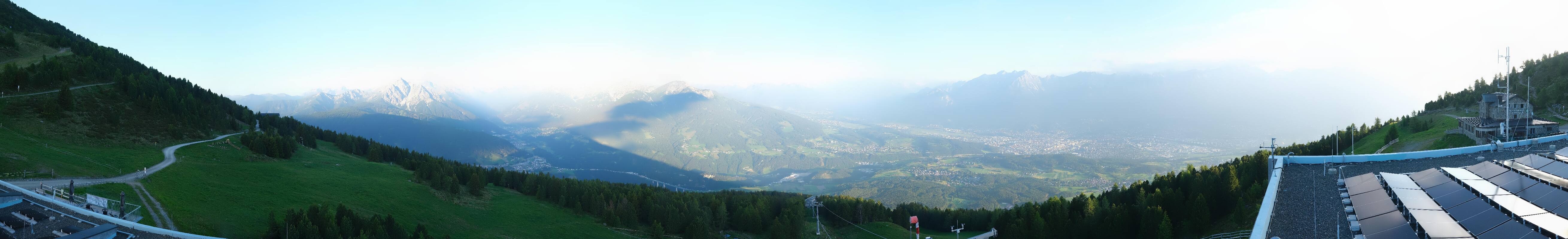 Archiv Foto Webcam Patscherkofel - Blick auf Innsbruck