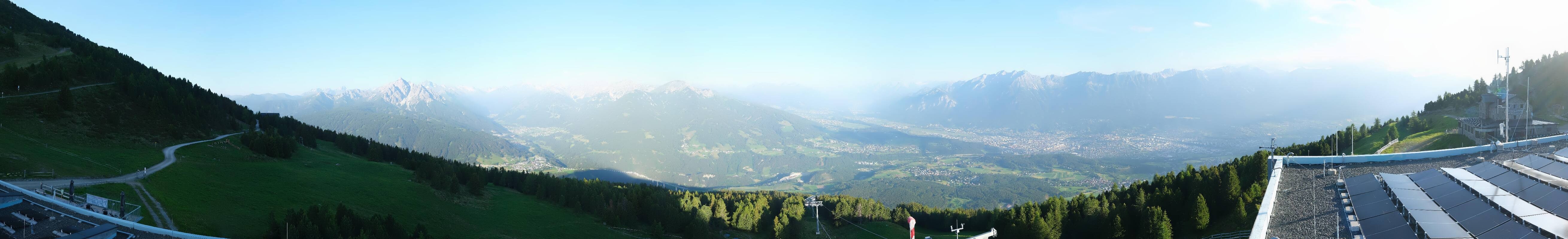 Archiv Foto Webcam Patscherkofel - Blick auf Innsbruck