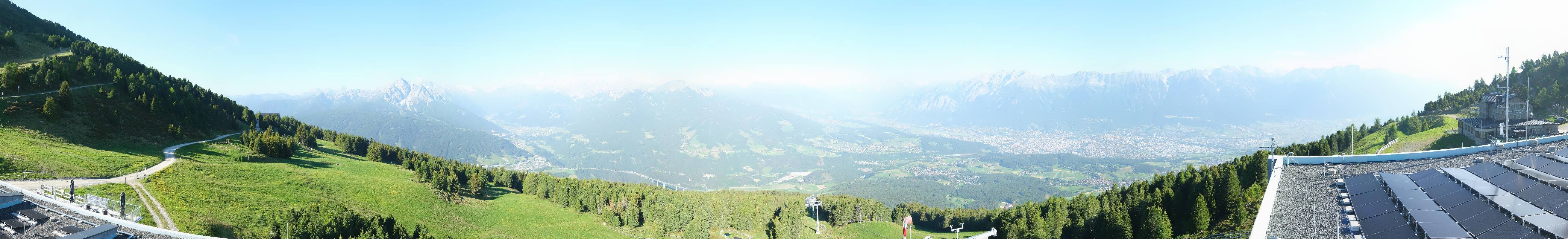 Archiv Foto Webcam Patscherkofel - Blick auf Innsbruck