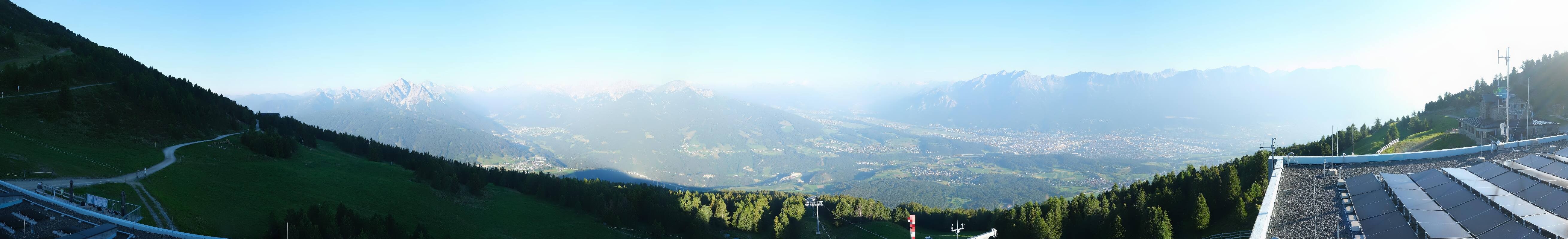 Archiv Foto Webcam Patscherkofel - Blick auf Innsbruck