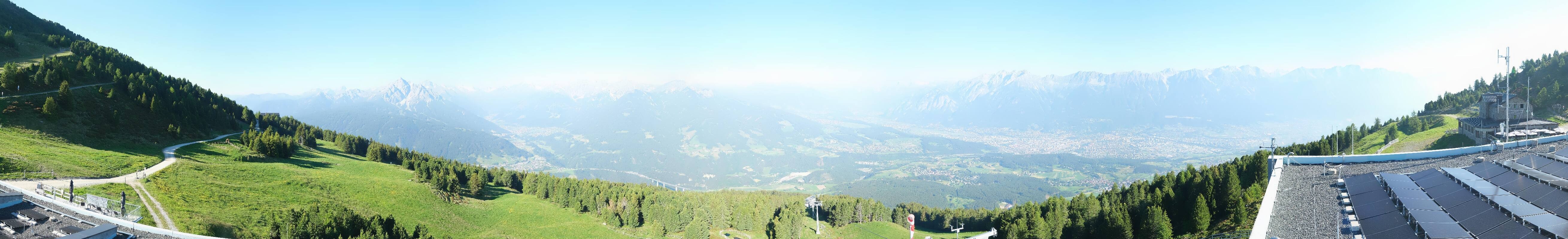 Archiv Foto Webcam Patscherkofel - Blick auf Innsbruck