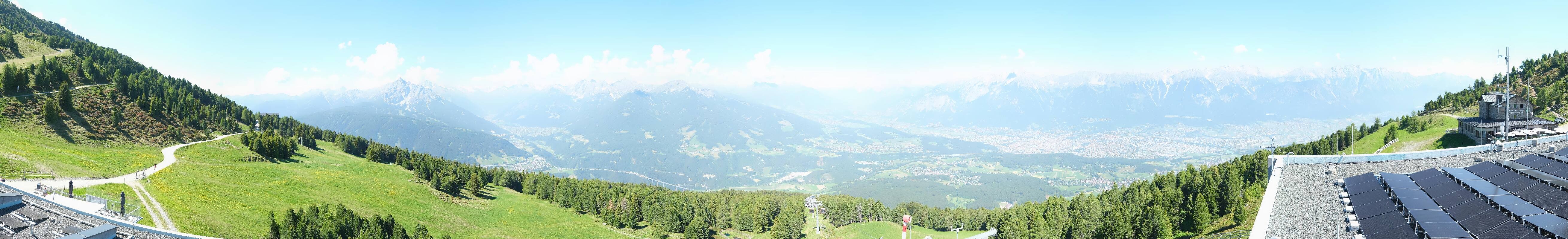 Archiv Foto Webcam Patscherkofel - Blick auf Innsbruck