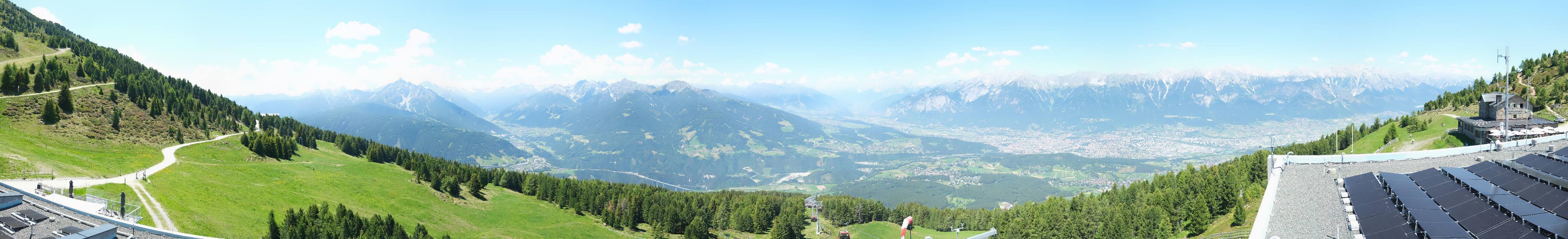 Archiv Foto Webcam Patscherkofel - Blick auf Innsbruck