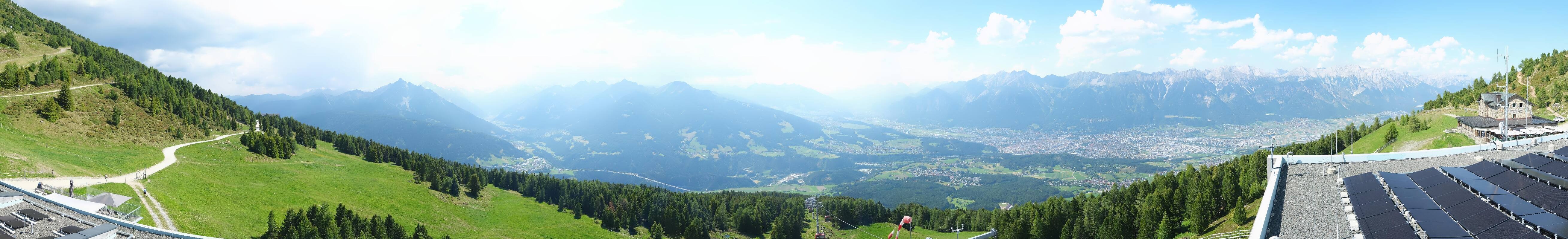 Archiv Foto Webcam Patscherkofel - Blick auf Innsbruck