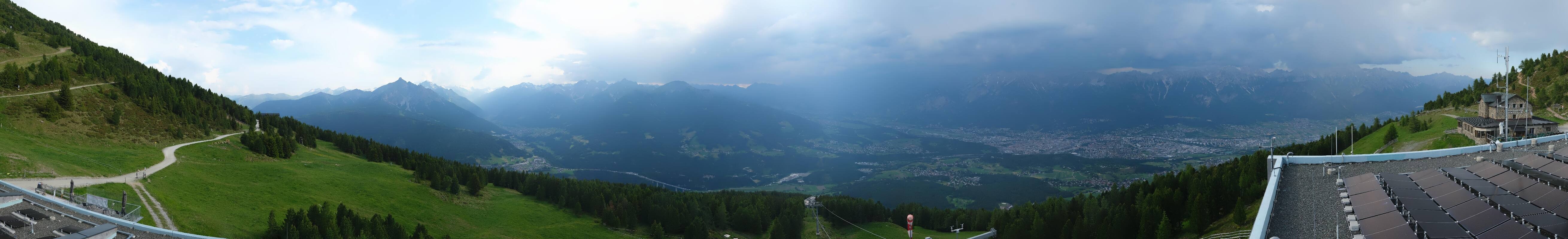 Archiv Foto Webcam Patscherkofel - Blick auf Innsbruck