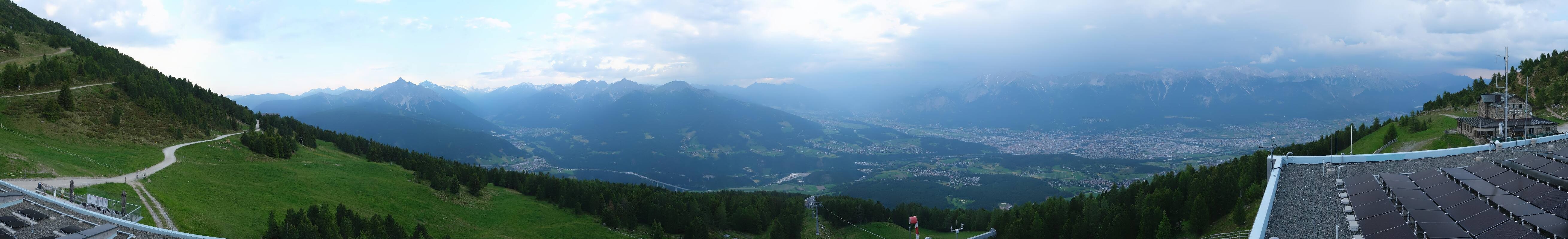 Archiv Foto Webcam Patscherkofel - Blick auf Innsbruck