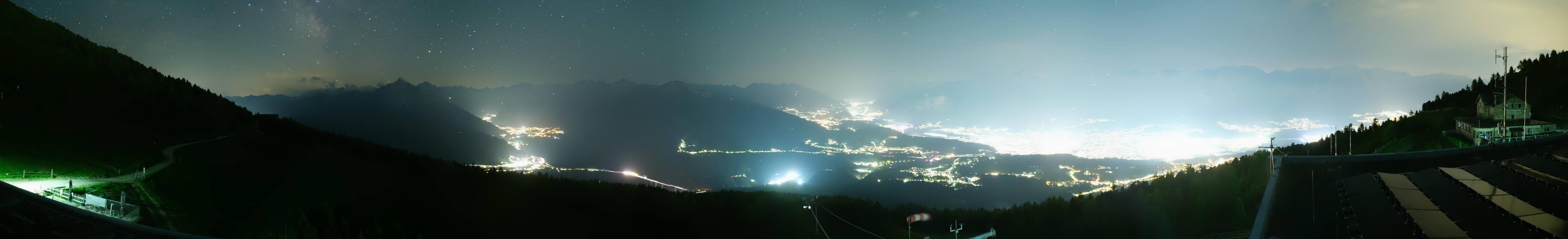 Archiv Foto Webcam Patscherkofel - Blick auf Innsbruck