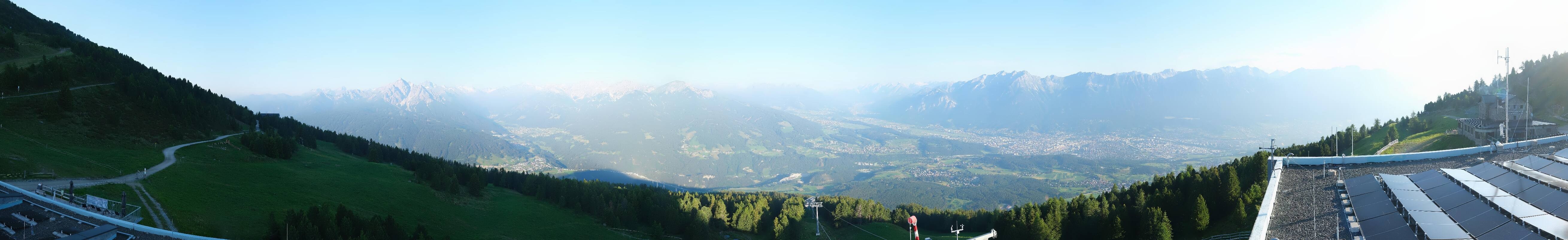 Archiv Foto Webcam Patscherkofel - Blick auf Innsbruck