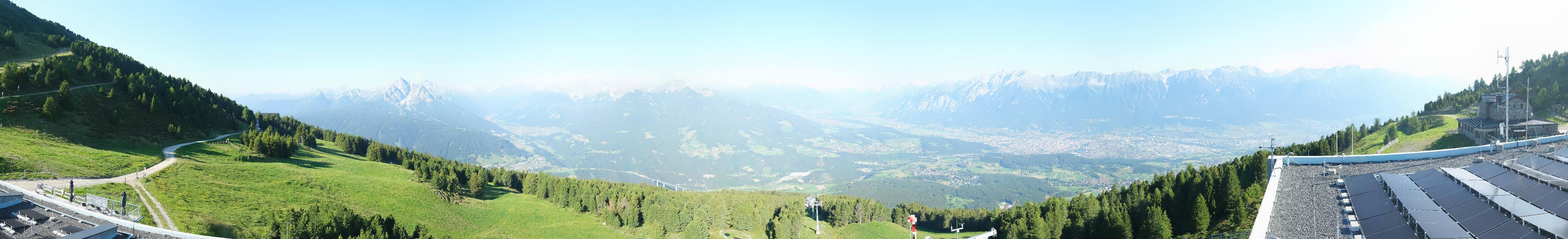 Archiv Foto Webcam Patscherkofel - Blick auf Innsbruck
