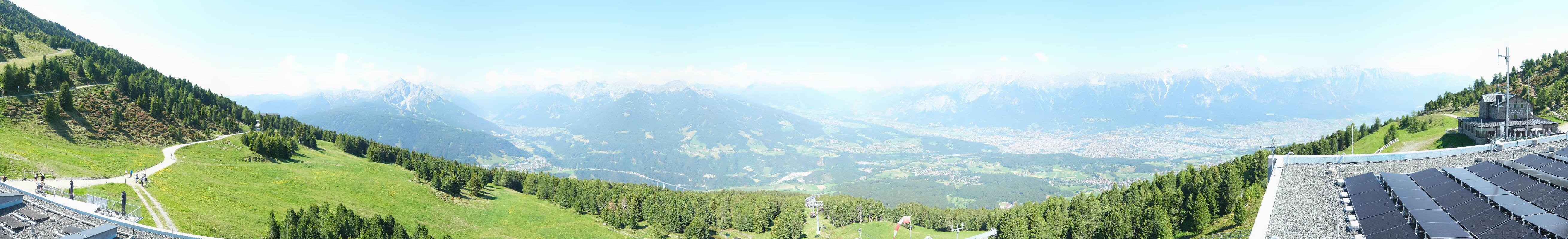 Archiv Foto Webcam Patscherkofel - Blick auf Innsbruck