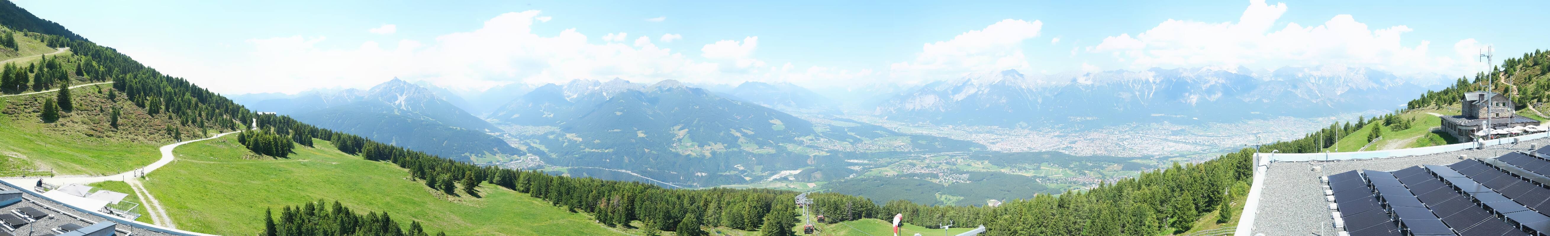 Archiv Foto Webcam Patscherkofel - Blick auf Innsbruck
