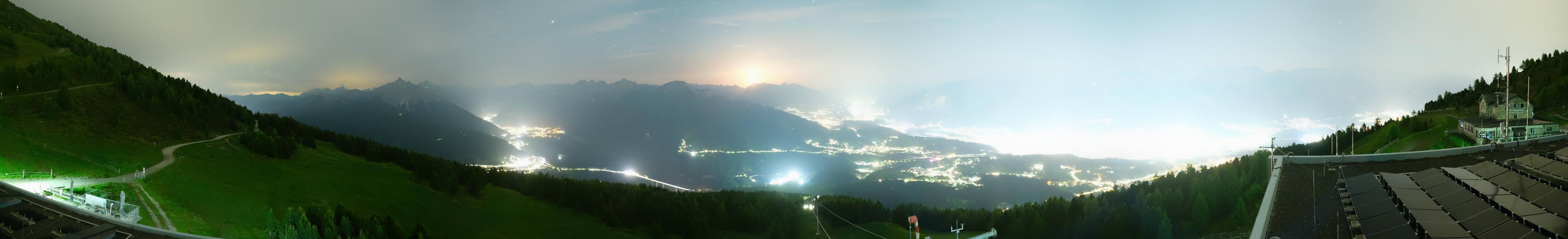 Archiv Foto Webcam Patscherkofel - Blick auf Innsbruck