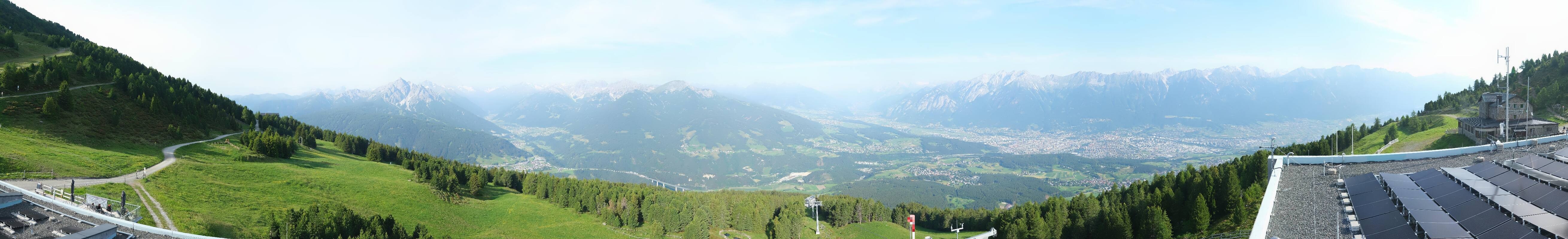 Archiv Foto Webcam Patscherkofel - Blick auf Innsbruck