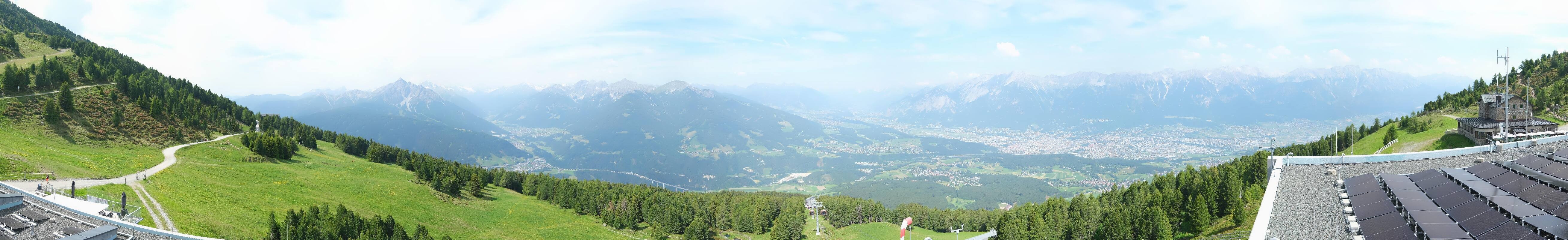 Archiv Foto Webcam Patscherkofel - Blick auf Innsbruck