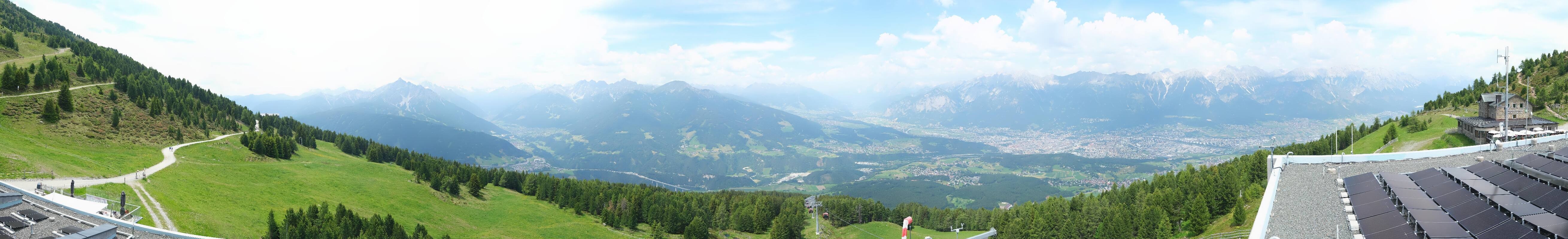 Archiv Foto Webcam Patscherkofel - Blick auf Innsbruck