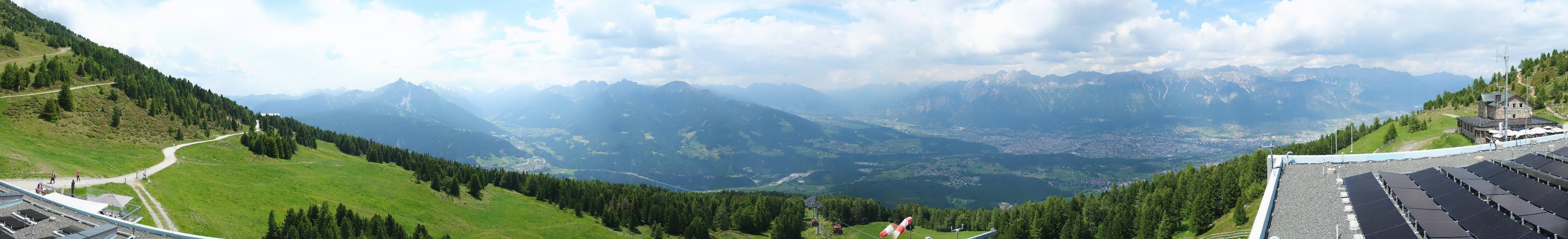 Archiv Foto Webcam Patscherkofel - Blick auf Innsbruck