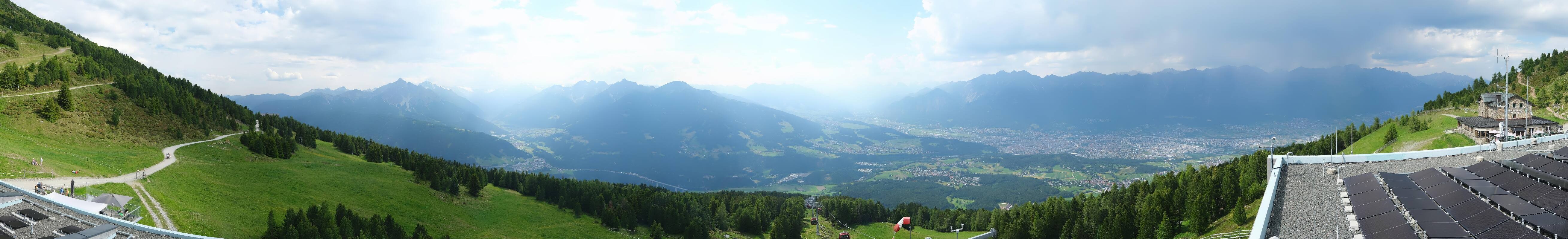 Archiv Foto Webcam Patscherkofel - Blick auf Innsbruck
