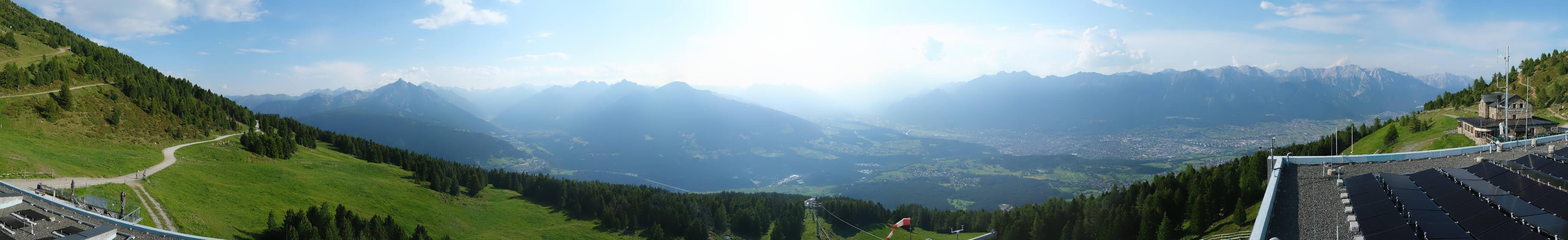 Archiv Foto Webcam Patscherkofel - Blick auf Innsbruck