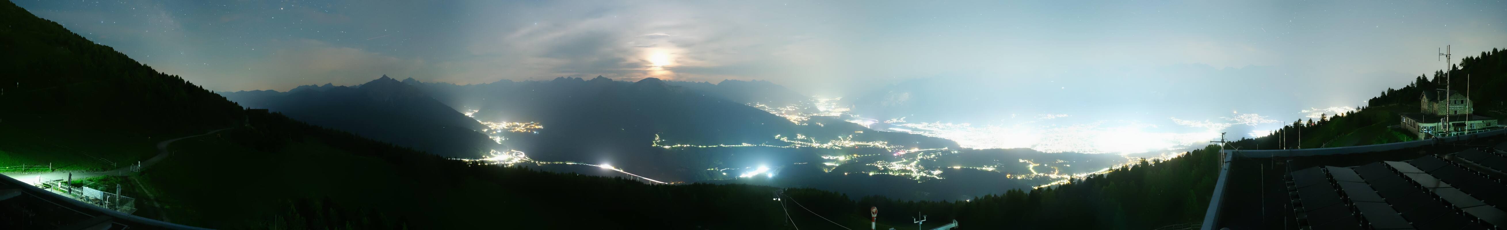 Archiv Foto Webcam Patscherkofel - Blick auf Innsbruck