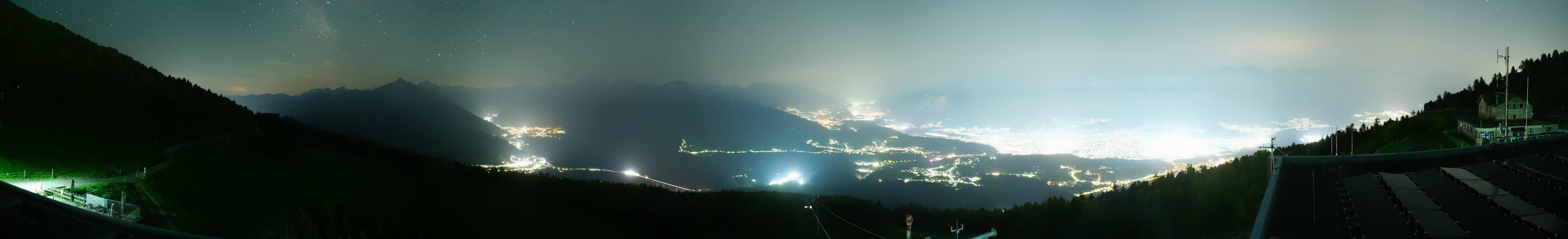 Archiv Foto Webcam Patscherkofel - Blick auf Innsbruck