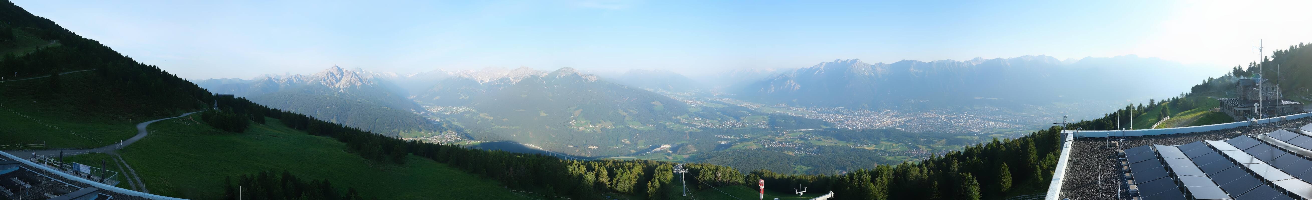 Archiv Foto Webcam Patscherkofel - Blick auf Innsbruck