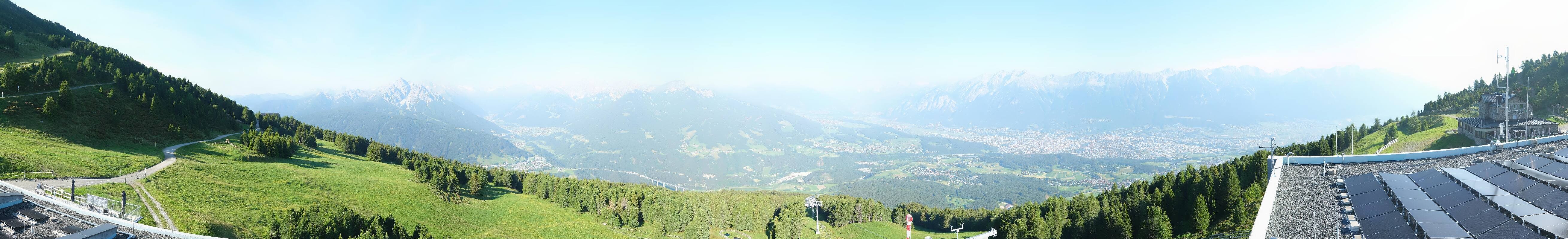 Archiv Foto Webcam Patscherkofel - Blick auf Innsbruck