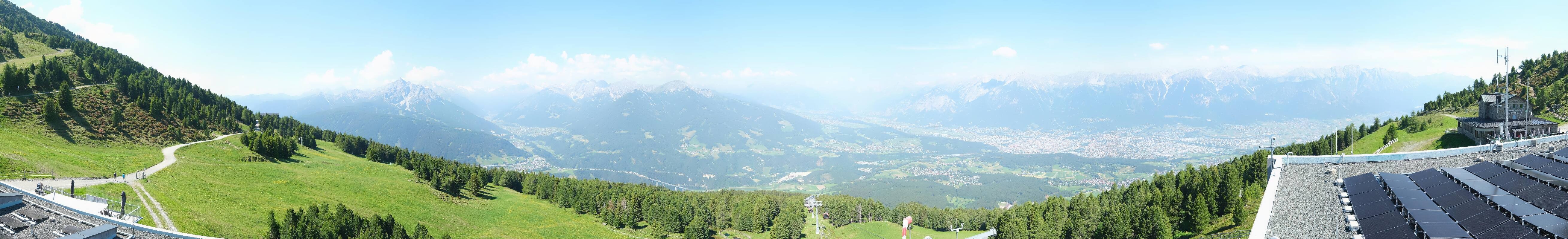 Archiv Foto Webcam Patscherkofel - Blick auf Innsbruck