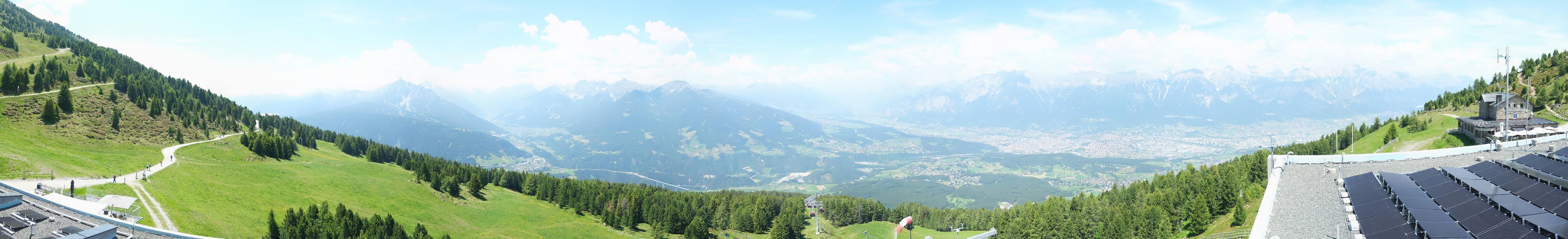 Archiv Foto Webcam Patscherkofel - Blick auf Innsbruck
