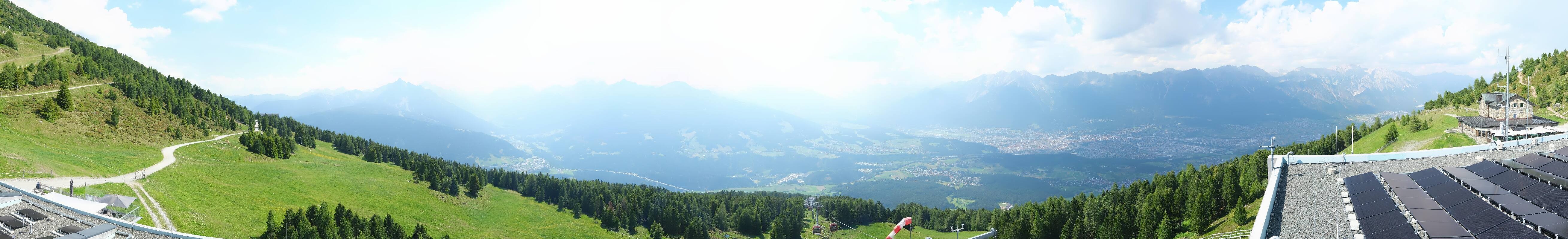 Archiv Foto Webcam Patscherkofel - Blick auf Innsbruck