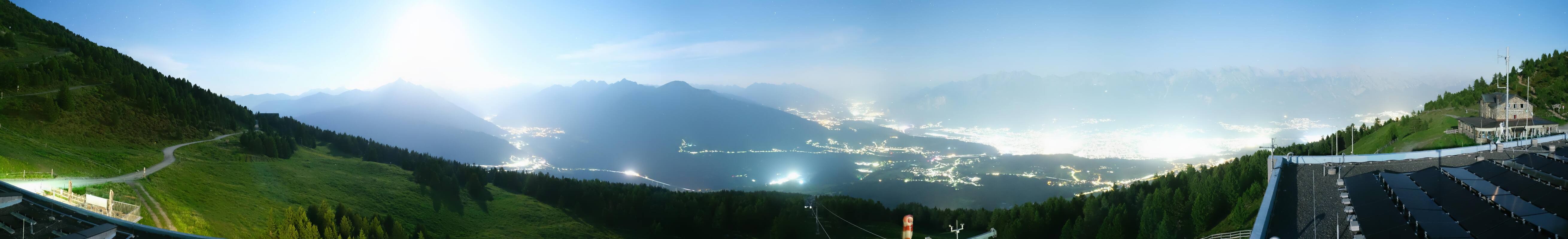 Archiv Foto Webcam Patscherkofel - Blick auf Innsbruck