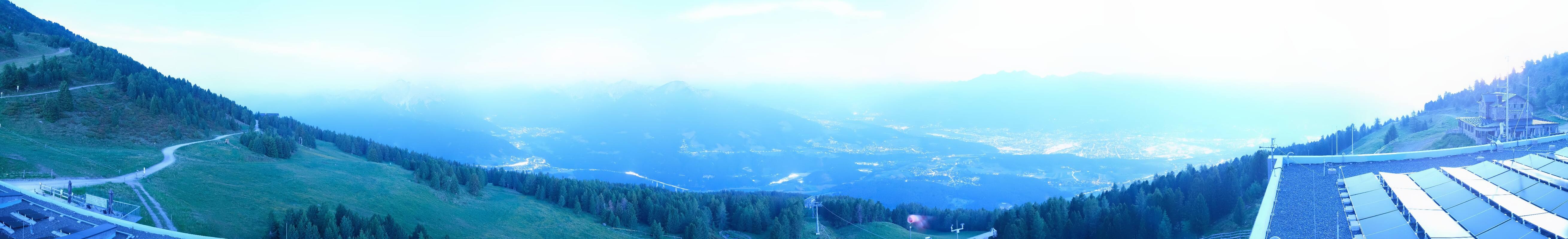 Archiv Foto Webcam Patscherkofel - Blick auf Innsbruck