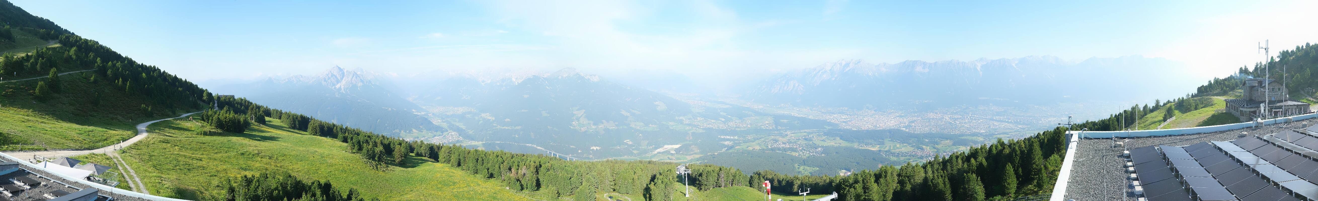 Archiv Foto Webcam Patscherkofel - Blick auf Innsbruck
