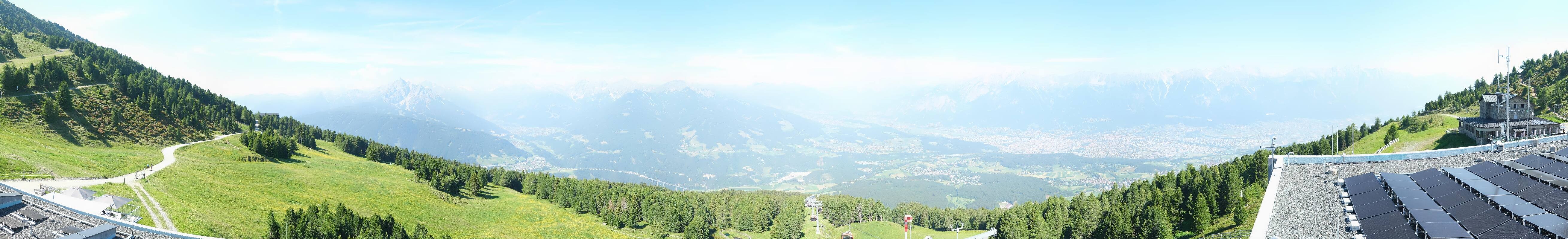 Archiv Foto Webcam Patscherkofel - Blick auf Innsbruck
