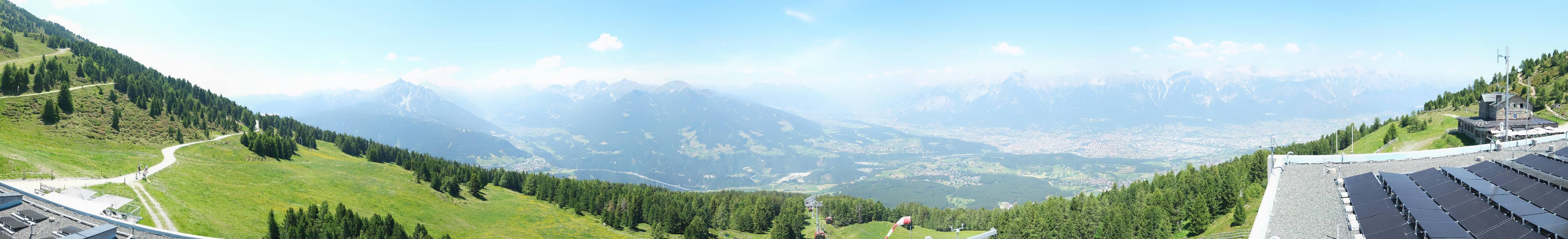 Archiv Foto Webcam Patscherkofel - Blick auf Innsbruck