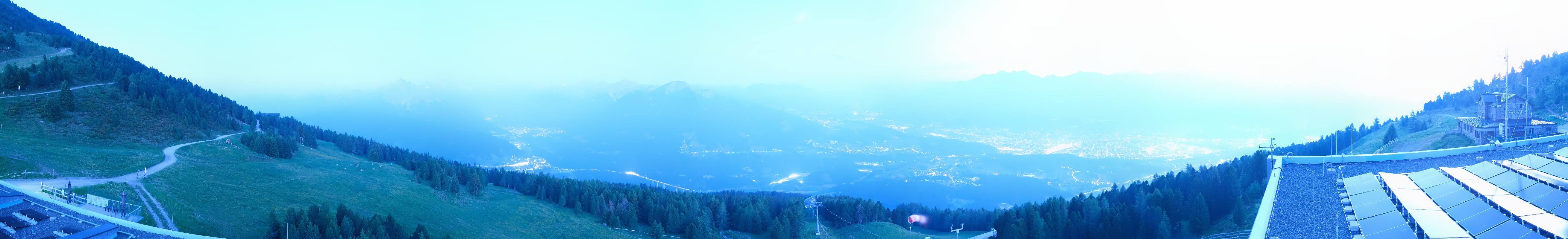 Archiv Foto Webcam Patscherkofel - Blick auf Innsbruck
