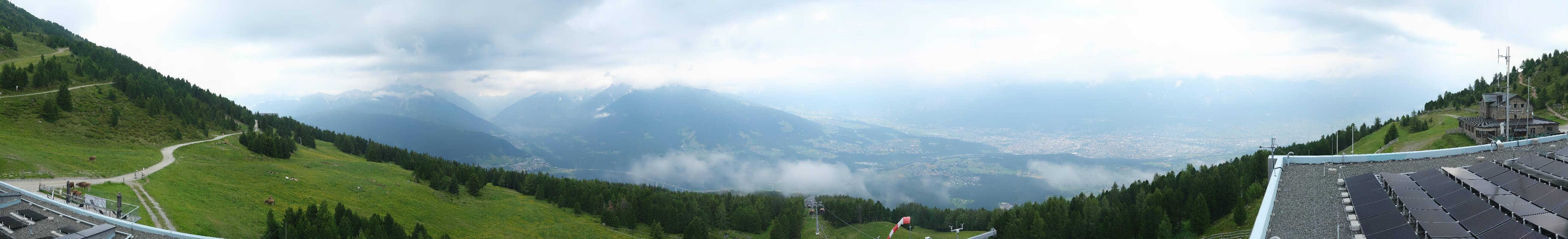 Archiv Foto Webcam Patscherkofel - Blick auf Innsbruck