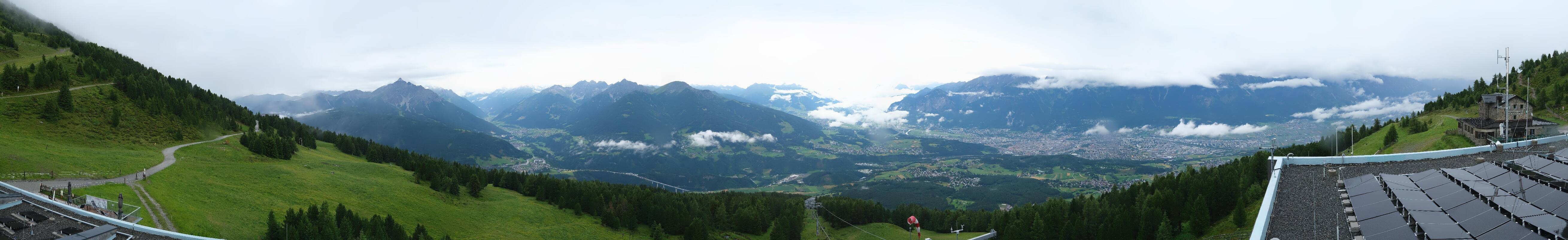 Archiv Foto Webcam Patscherkofel - Blick auf Innsbruck