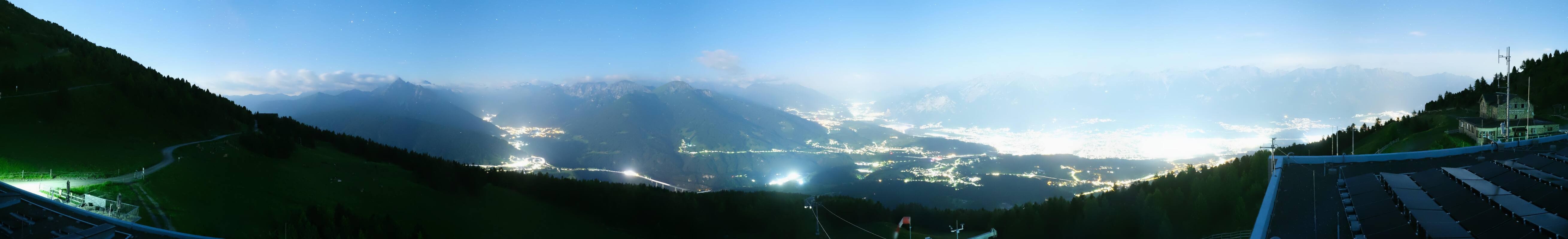 Archiv Foto Webcam Patscherkofel - Blick auf Innsbruck