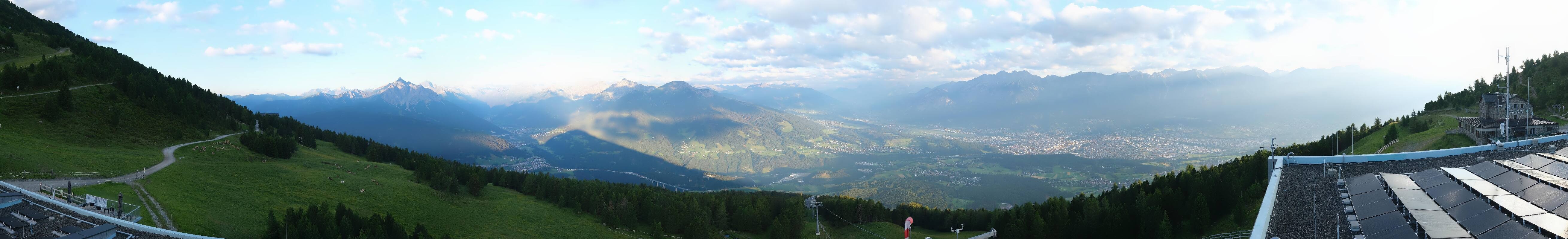 Archiv Foto Webcam Patscherkofel - Blick auf Innsbruck