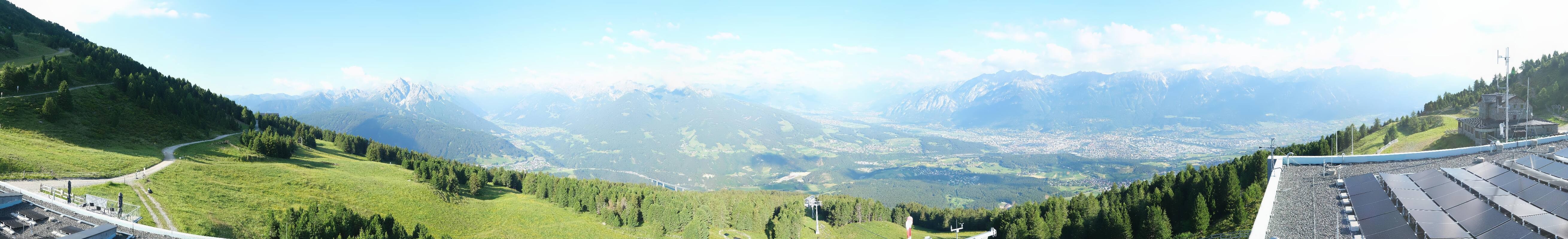 Archiv Foto Webcam Patscherkofel - Blick auf Innsbruck