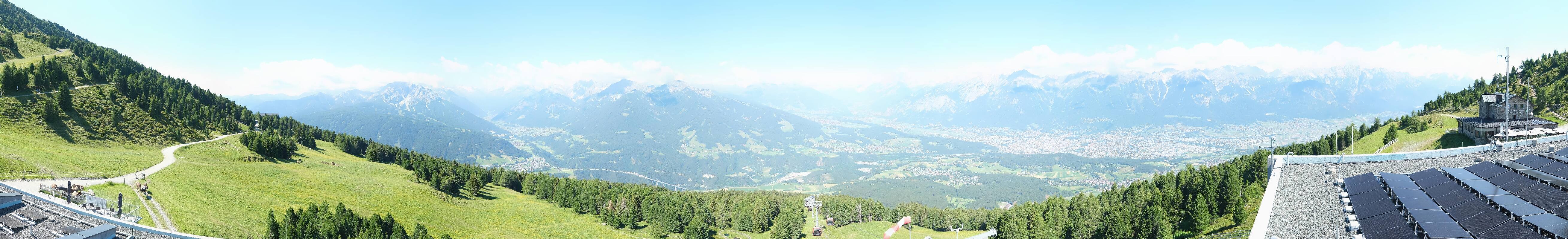 Archiv Foto Webcam Patscherkofel - Blick auf Innsbruck