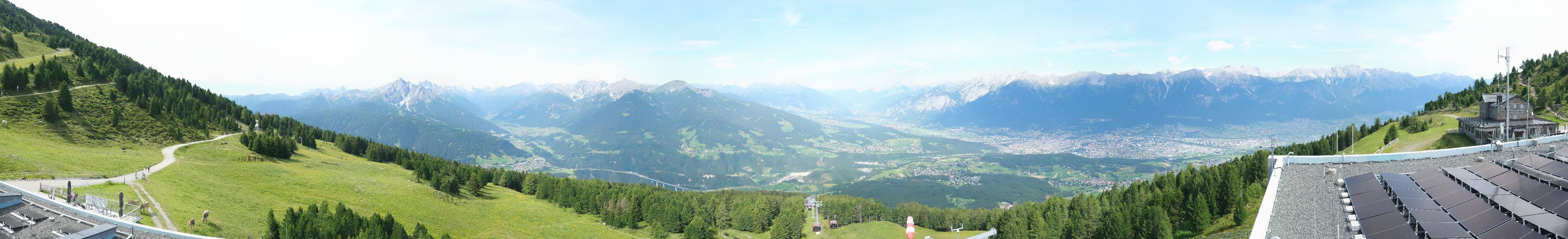 Archiv Foto Webcam Patscherkofel - Blick auf Innsbruck